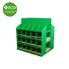 Eco-friendly Green Color Two Sided Stable Pop Cardboard Pallet Display For Supermarket T-shirt Clothing Promotion