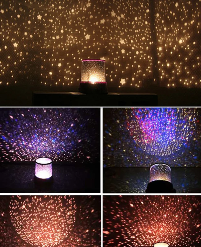 Projector Night Light LED Star Master Sky Lamp Romantic Cosmos Rotating Gift HM 