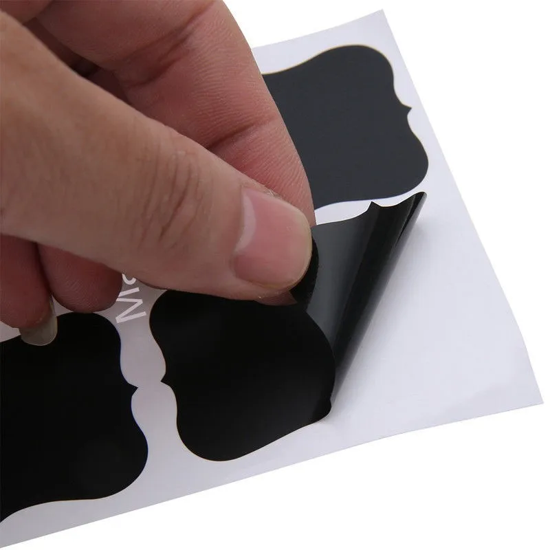 Reusable Chalkboard Labels Waterproof Chalk Board Adhesive Stickers Set