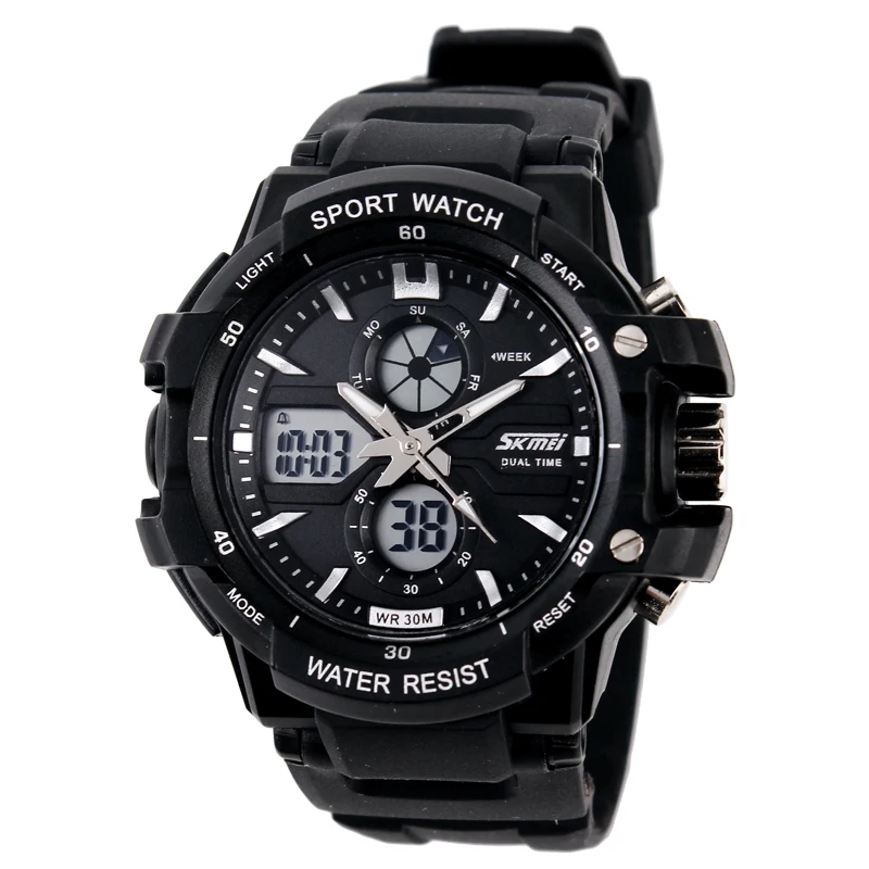 Men Waterproof Jam Tangan Analog Digital Wrist Watch -  obtain  