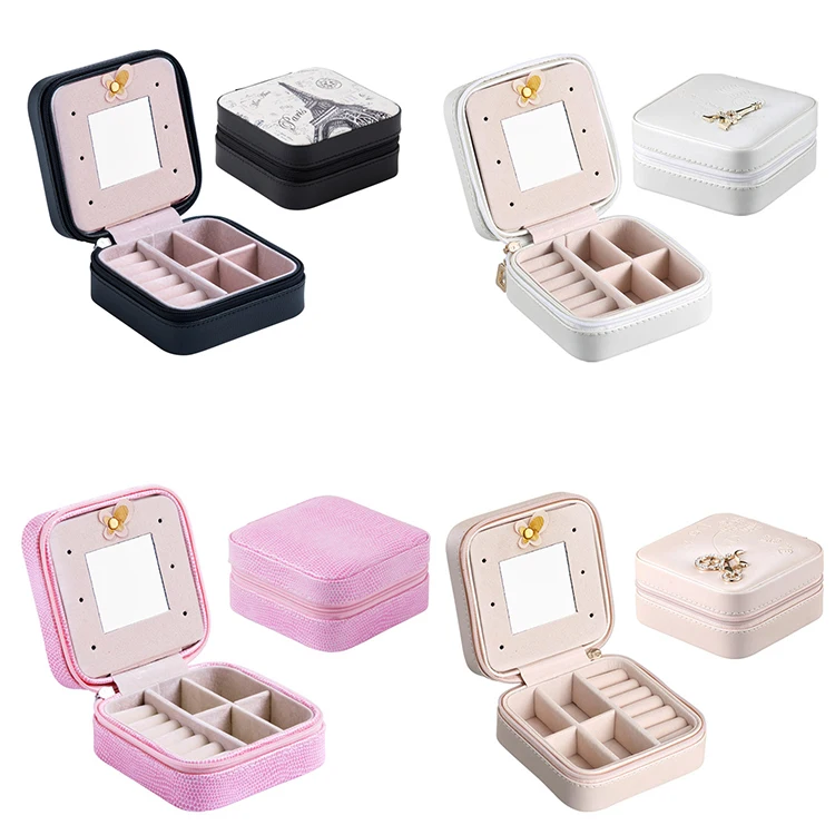 Wholesale Custom Luxury Travel Size Jewelry Box Organizer Case Portable