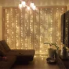 Color Changing Outdoor Window RGB LED Waterfall Safety Stage Curtain Wall String Lights