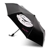 Fascinating magic printing floating 21''*8k red lip change color when wet auto umbrella