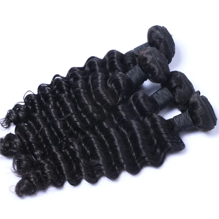 

Free shipping high quality human hair weave deep wave raw indian hair wholesale