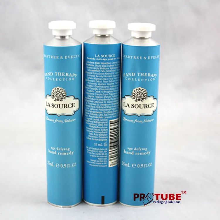 Octagonal cap hand cream tube packaging aluminum soft cosmetic tube