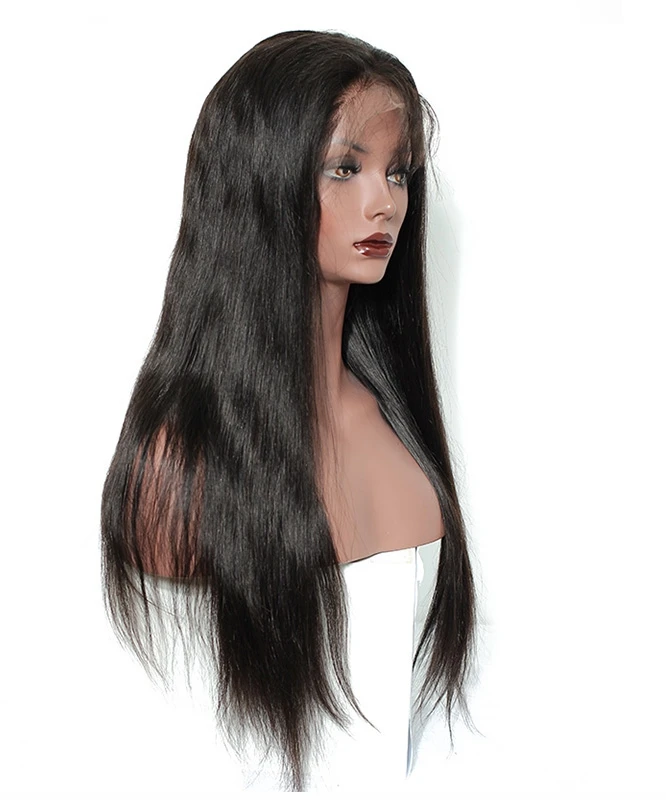 

very long hair extensions brazilian hair straight lace front wig