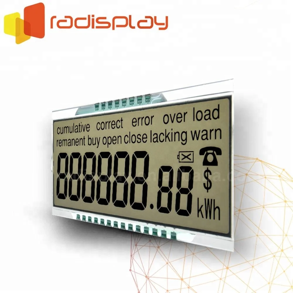
4 Digit Tn Custom 7 Segment Energy Meter Lcd Display Panel 