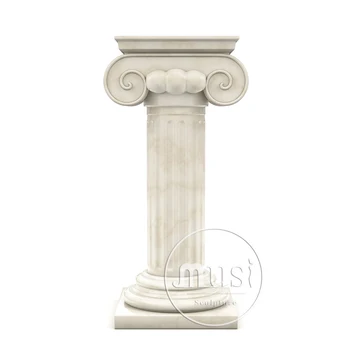 Popular Design Decorative Marble Low Size Flower Column Forms