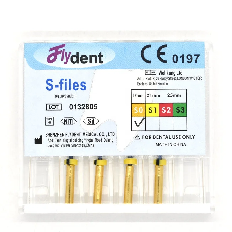
dental S3 S-FILES rotary engine blue files heat activation files soft and flexible for dental instrument 