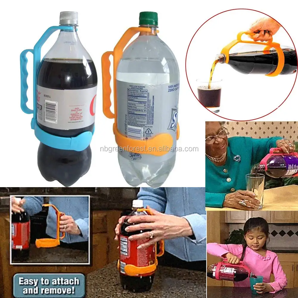 Universal Bottle Handle Adds Handle To 1 Liter Bottles Water Spout