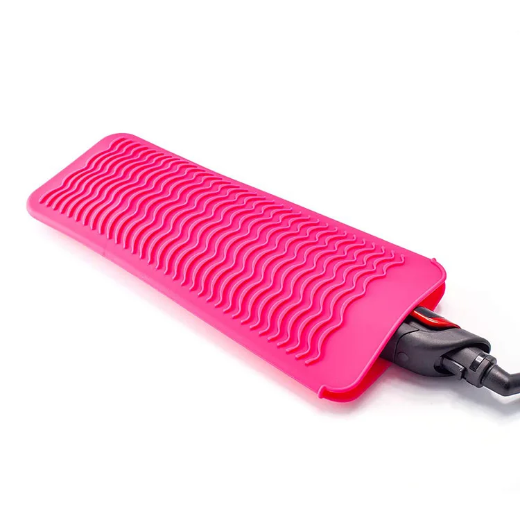 Silicone Anti Slip Heat Resistant Iron Rest Mat Pad Hair Straightener