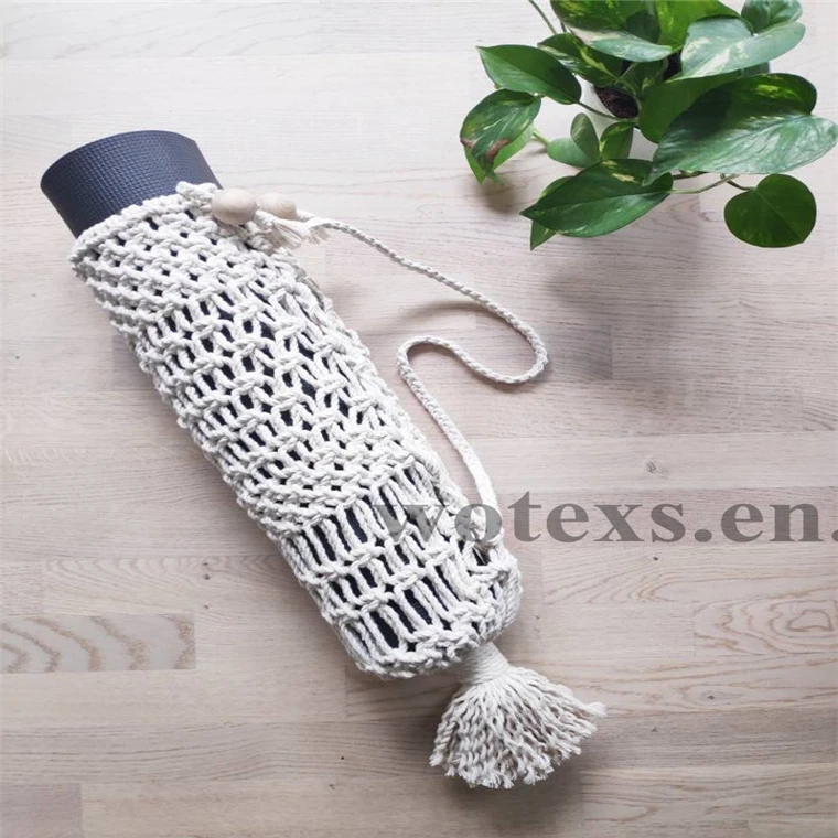 My080 Handmade 100cotton Rope Macrame Yoga Mat Bag For Ladies Buy