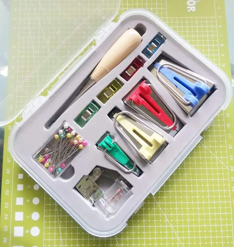 Set of 5 Vpang Fabric Bias Tape Maker Tool 6-25 mm Sewing Quilting Bias Binding Maker Tool Set