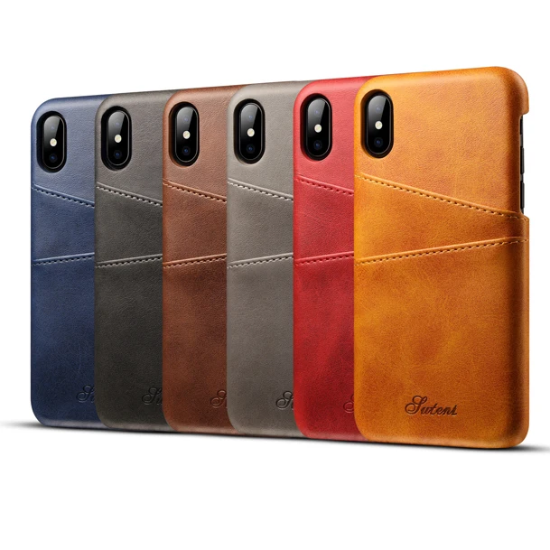 

2018 Premium Custom Logo Back Cover PU Leather Phone Case for Apple iPhone X, N/a