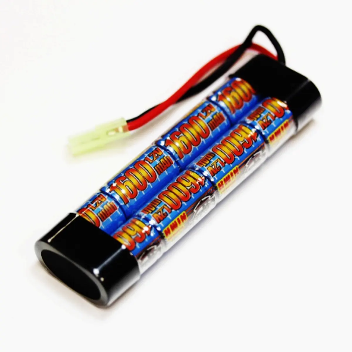 BAT0005 Mini Plug Airsoft WE 9.6V 1600mAh Ni-MH Battery AK Stick Type