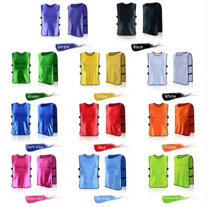 

Custom men's soccer team practice training vest, Custom color
