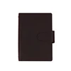 Black Business Spiral Loose leaf PVC Window A6 Leather Cover Notebook