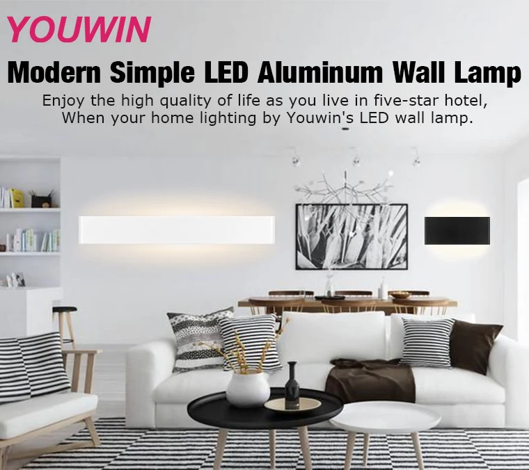 Wall Mounted 10W 24W 36W Boundary Indoor Modern Decorative Hotel LED Wall Light