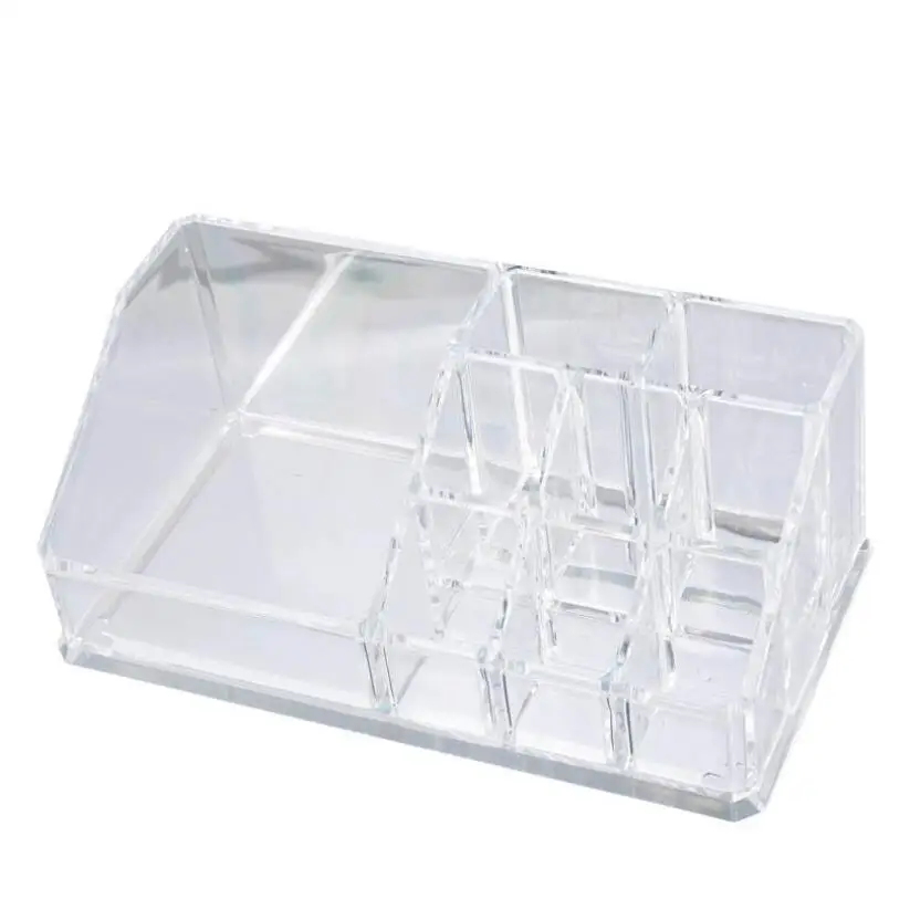 Makeup Organizer Storage Box Women Jewelry Container Crystal Acrylic Cosmetic Storage Holder Clear Display Organizer Box