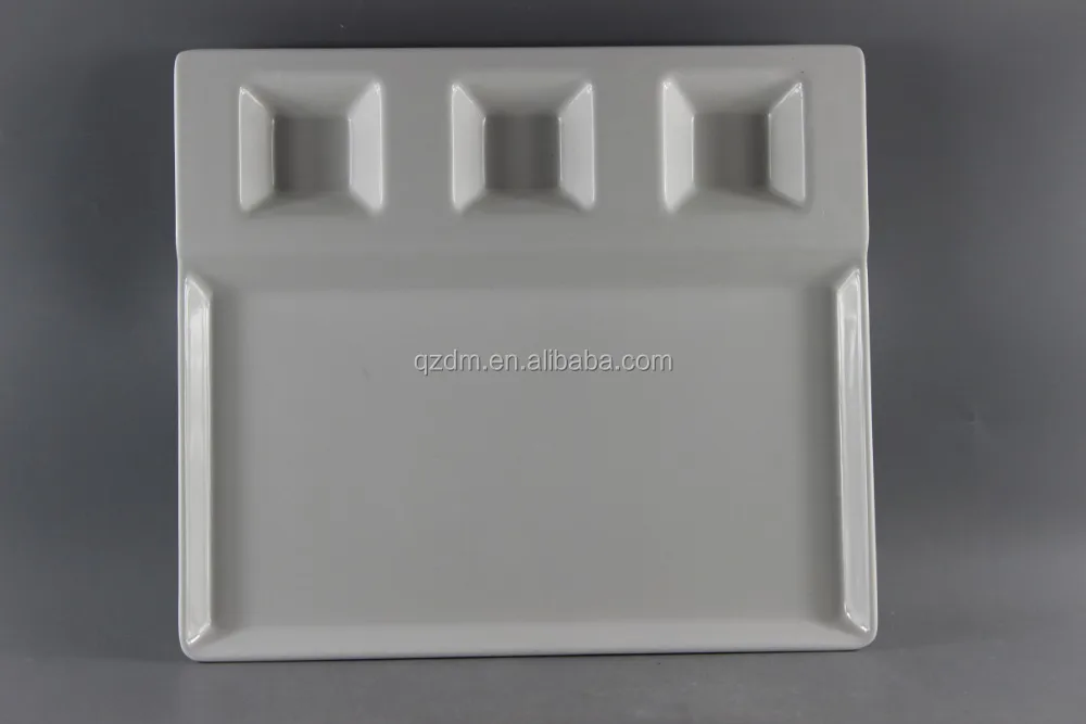 Oblong Shape Melamine Sushi Plate Sushi Tray 16 Inch