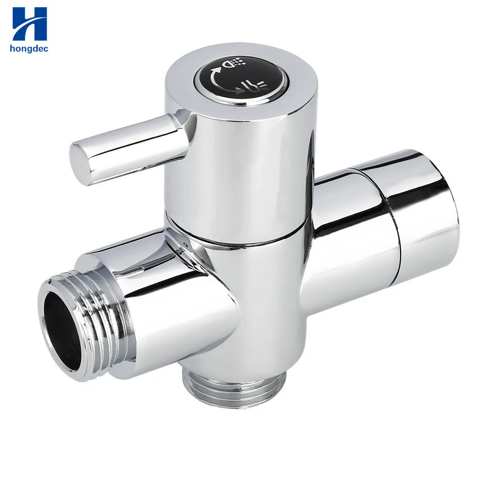 3way Tee Connector Tadapter With Shutoff Valve For Toilet Bidet