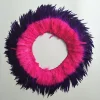 Double color 6-8inch Rooster/Cock Saddle Feather Strung