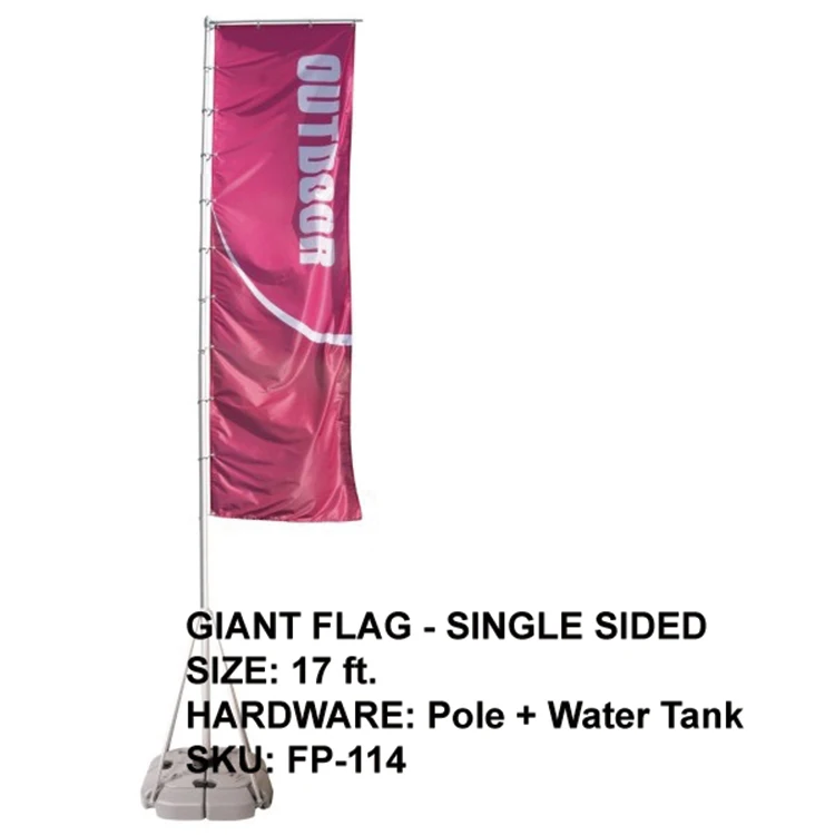 Aluminiumcheapdouble Sided Advertising 5m Rectangle Flag Pole