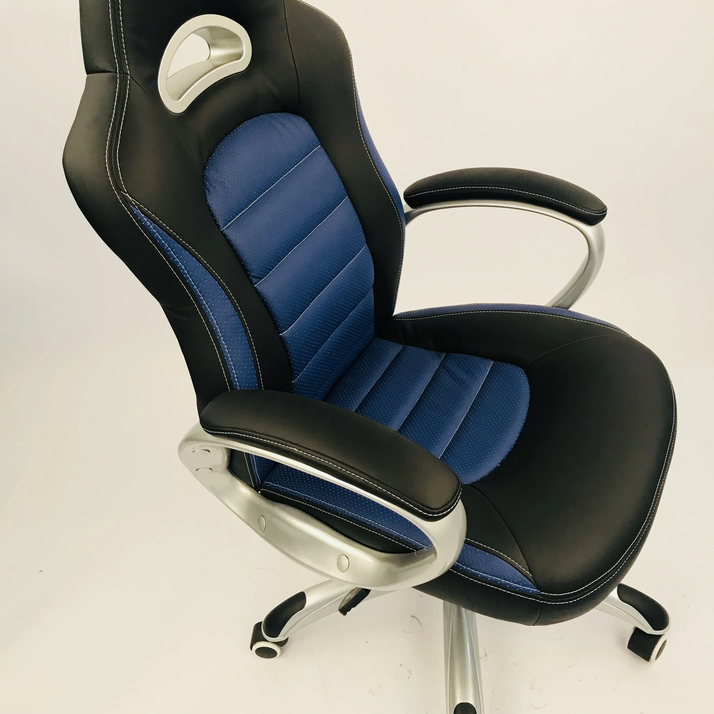 carlford 人体工程学高背行政游戏椅,pu 皮革办公室旋转椅