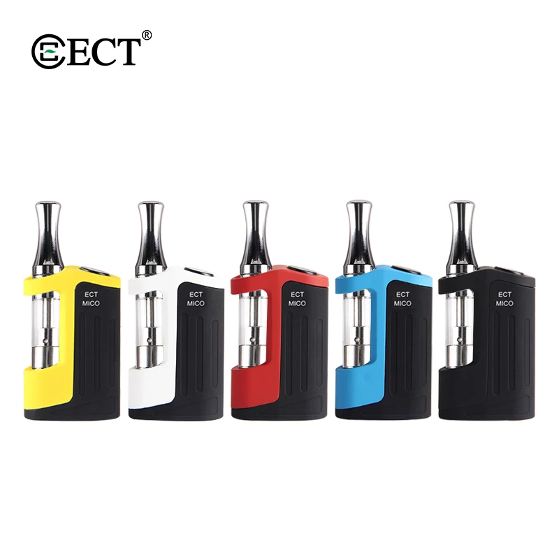 

Vape cartridge CBD oil vape pen ECT Mico e cigarette 500mah box mod for thick oil OEM custom logo