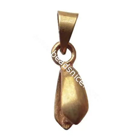 

Beadsnice ID 6435 Brass bail pinch style brass penis pendant