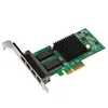 DIEWU PCIe Express Teaming Intel I350 4 port RJ45 Gigabit 1000Mbps server Lan card