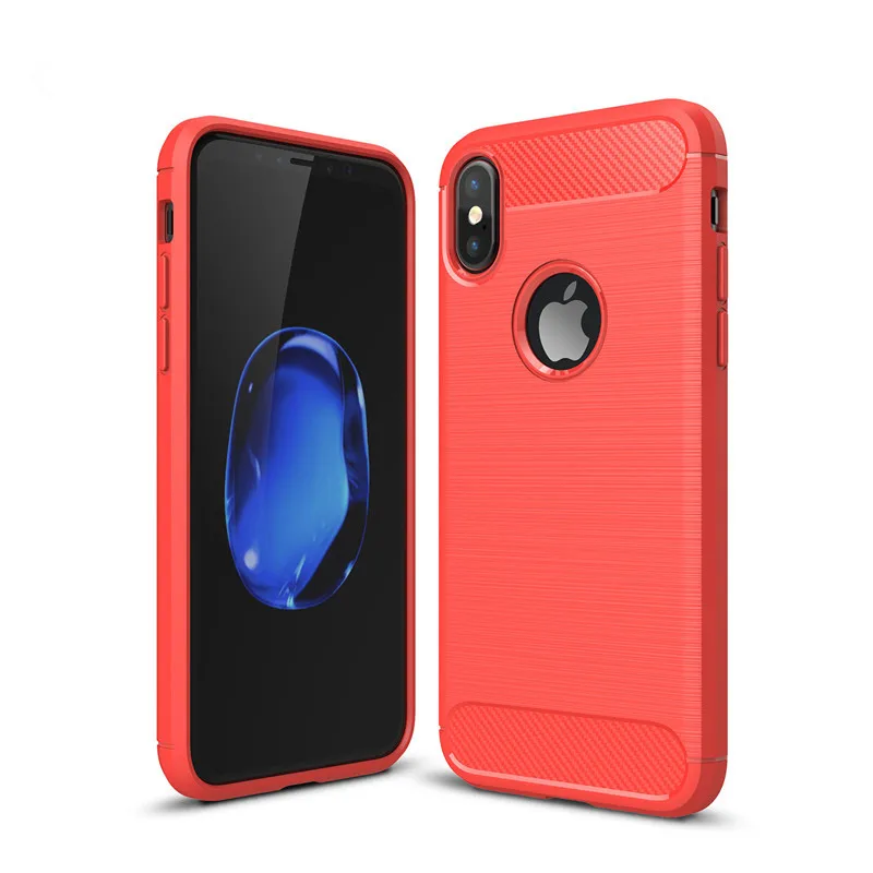 

New arrive carbon fiber pattern with camera lens protect hybrid case for iphone X, for iphone 8 shockproof case, As the following photos