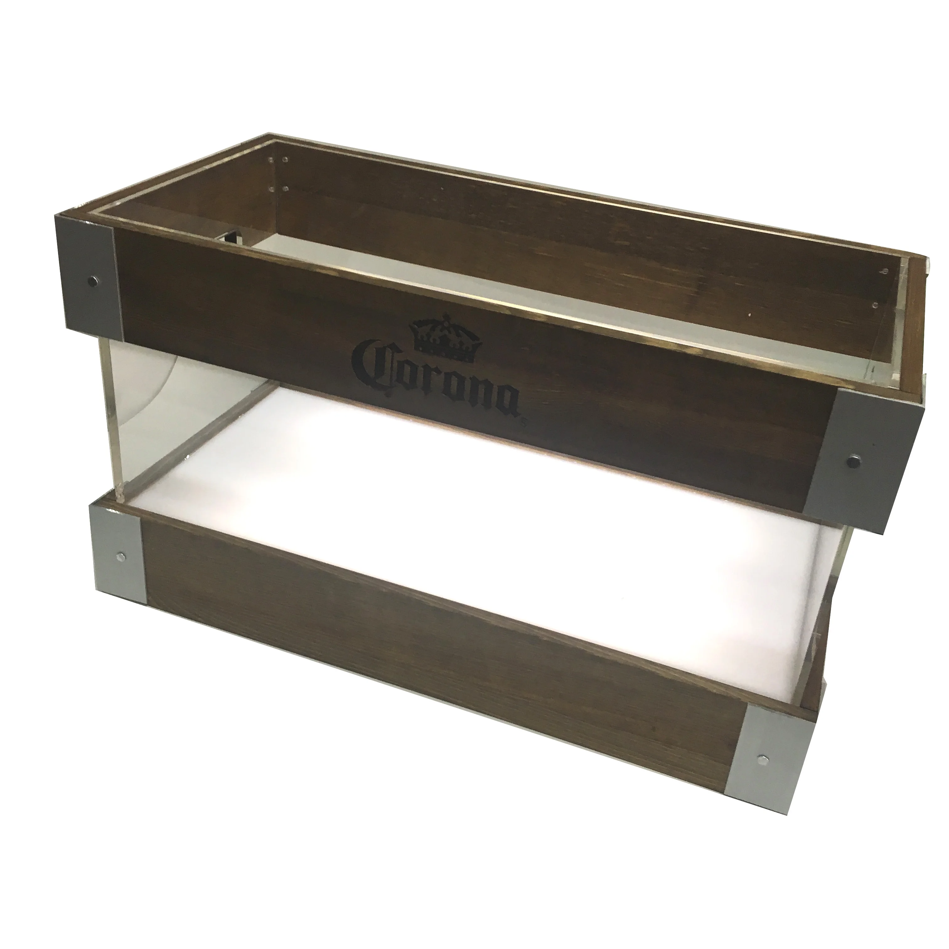 Corona Extra Wooden Ice Bucket For 12 Beer Bottles With Led Buy