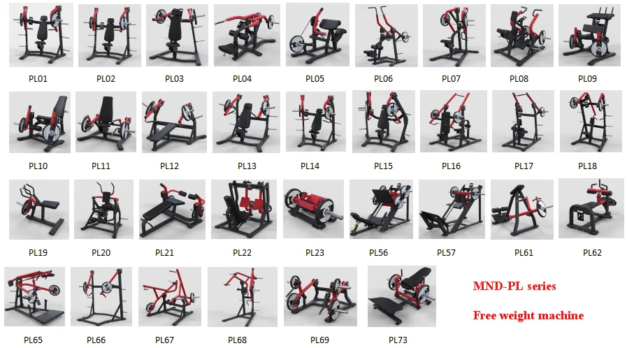 Gym weight 2024 machines names