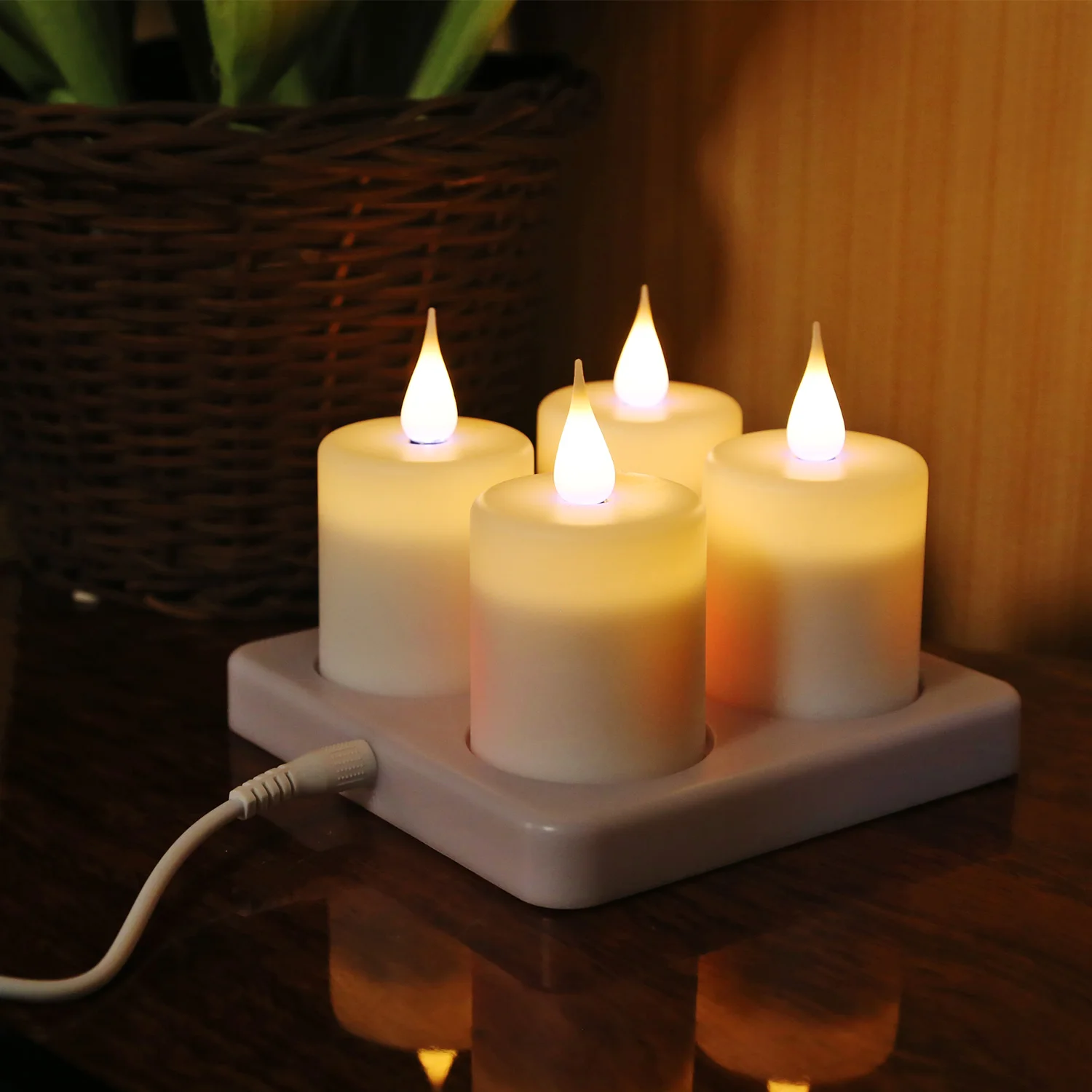 Flameless Candles Battery Operated Pillar Real Wax Flickering Electric
