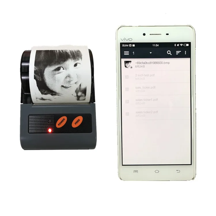 Cheap Mobile Mini Bluetooth Printer 58mm for Android and IOS can provide Free SDK