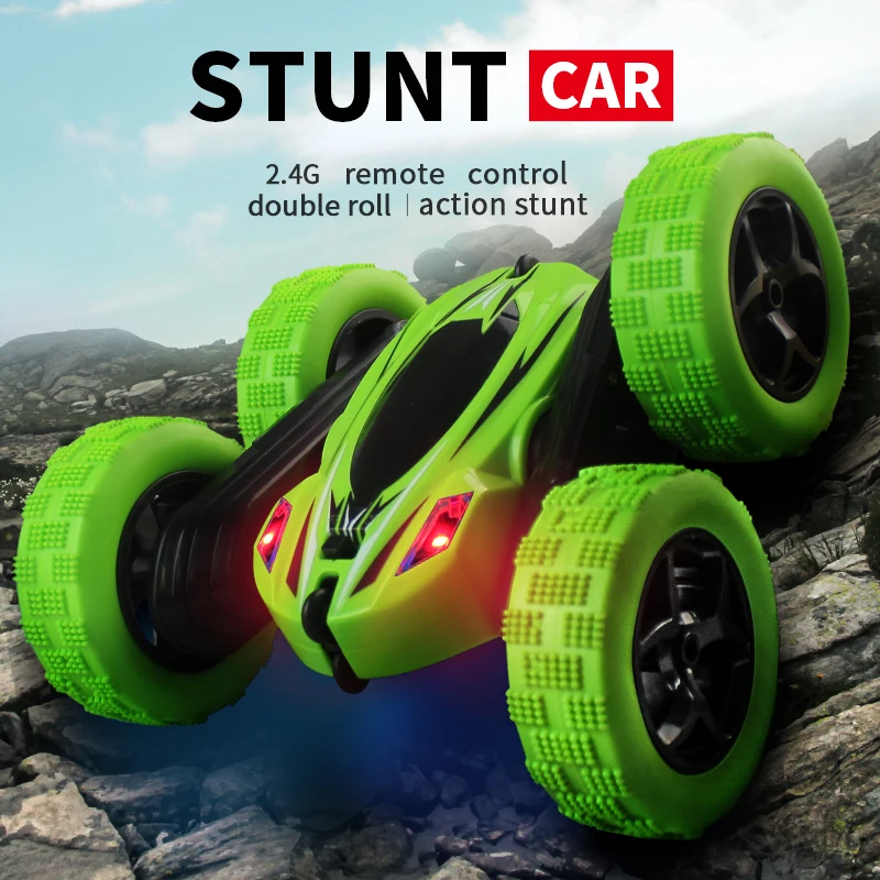 2019 New Arrival JJRC D828 1:24 Stunt Twist Arm RC Racing Car Rotatable Flashing 3D Flip Truck W/Light VS JJRC H23 Gifts for Ki