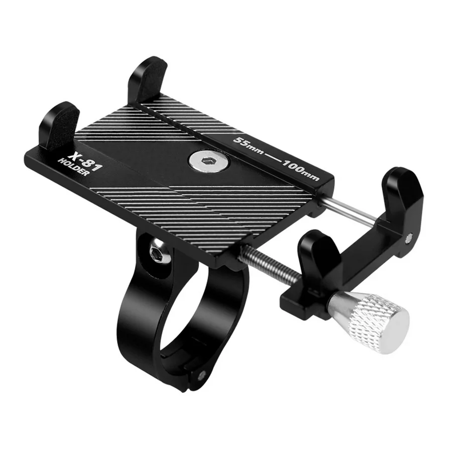 

Aluminum Alloy Bicycle Phone Holder Motorcycle Handlebar Mount for 3.5-6.2 Smart Phone for iPhone Xs Max Xr X 8 Samsung Xiaomi