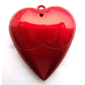 Factory cheapest price custom plastic heart shape usb flash drives cover bulk cheap for promotional thumb usb memory stick