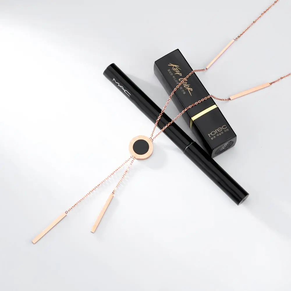 Innovative Products 2018 Female Fashion Gold Thin Fancy Long Chain Necklace For Women