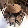 Made in Shanghai Popular Solid Timber Oak Dining Table