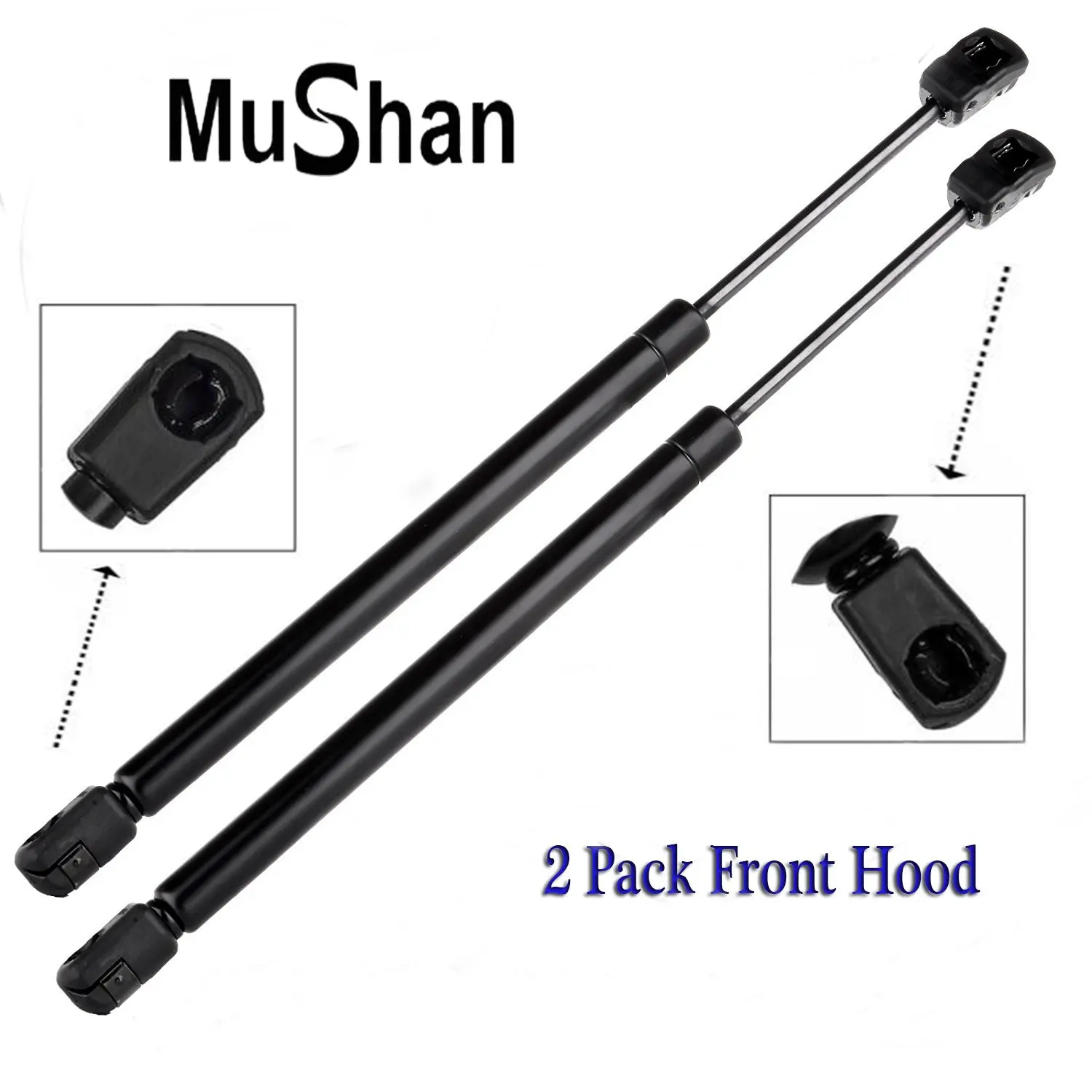 ECCPP Front Hood Lift Supports Struts Gas Springs Prop Rods for 1997-2006 Ford Expedition,1997-2004 Ford F-150 F-250 Set of 2