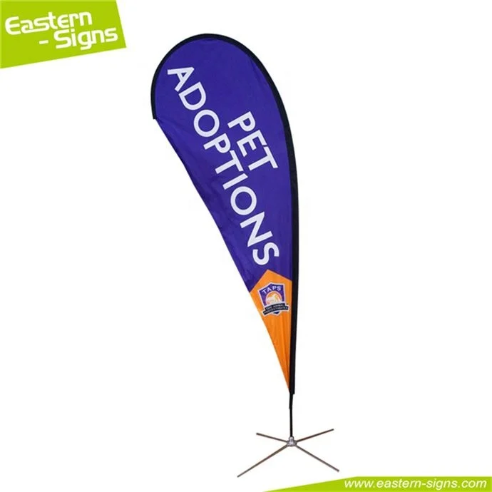Top Quality Polyester Fair Cost Effective Giant Teardrop Feather Banner