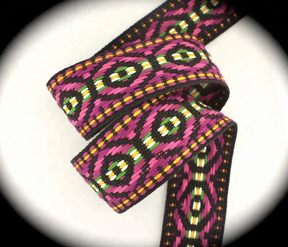 
custom jacquard ribbon trim 