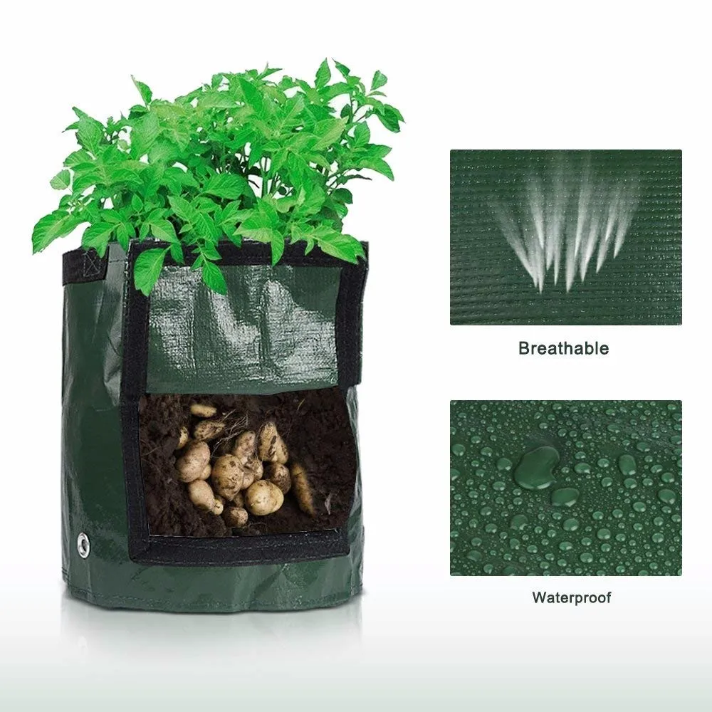 Factory Direct Sales Vegetable Potato Growing Bags With Handle Garden