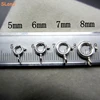 SLand Jewellery Online wholesale various sizes Round Spring Ring Clasps 925 Sterling Silver Jewelry part findings