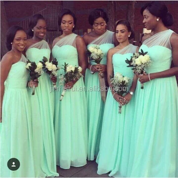 mint green gown for maid of honor