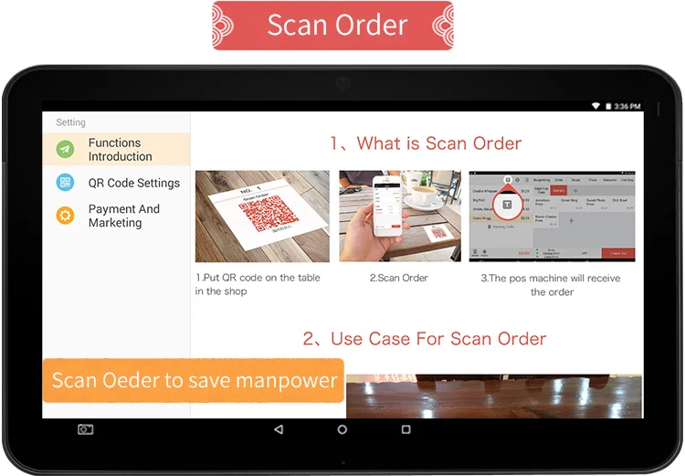 

Cheap custom epos software for restaurant retail scan to order pos software