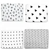 Organic Cotton Muslin Swaddle Blanket Unisex Cross Printed Blanket Ideal Gift for Baby