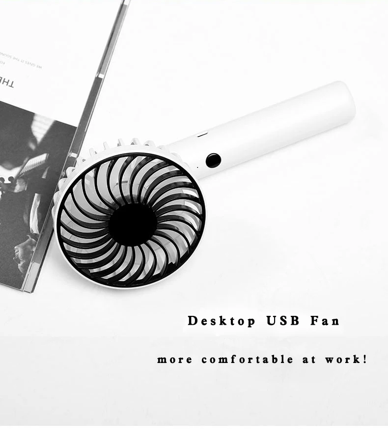 2018 new product household rechargeable USB power desktop portable usb fan